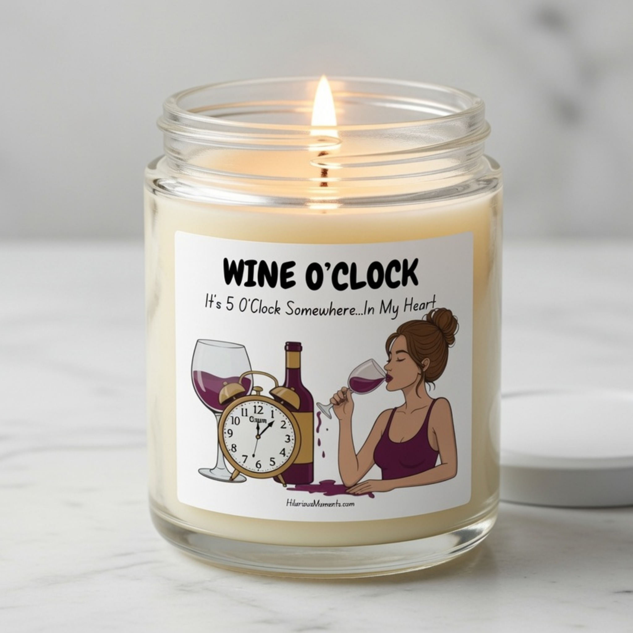 Wine O'Clock Candle - 9oz