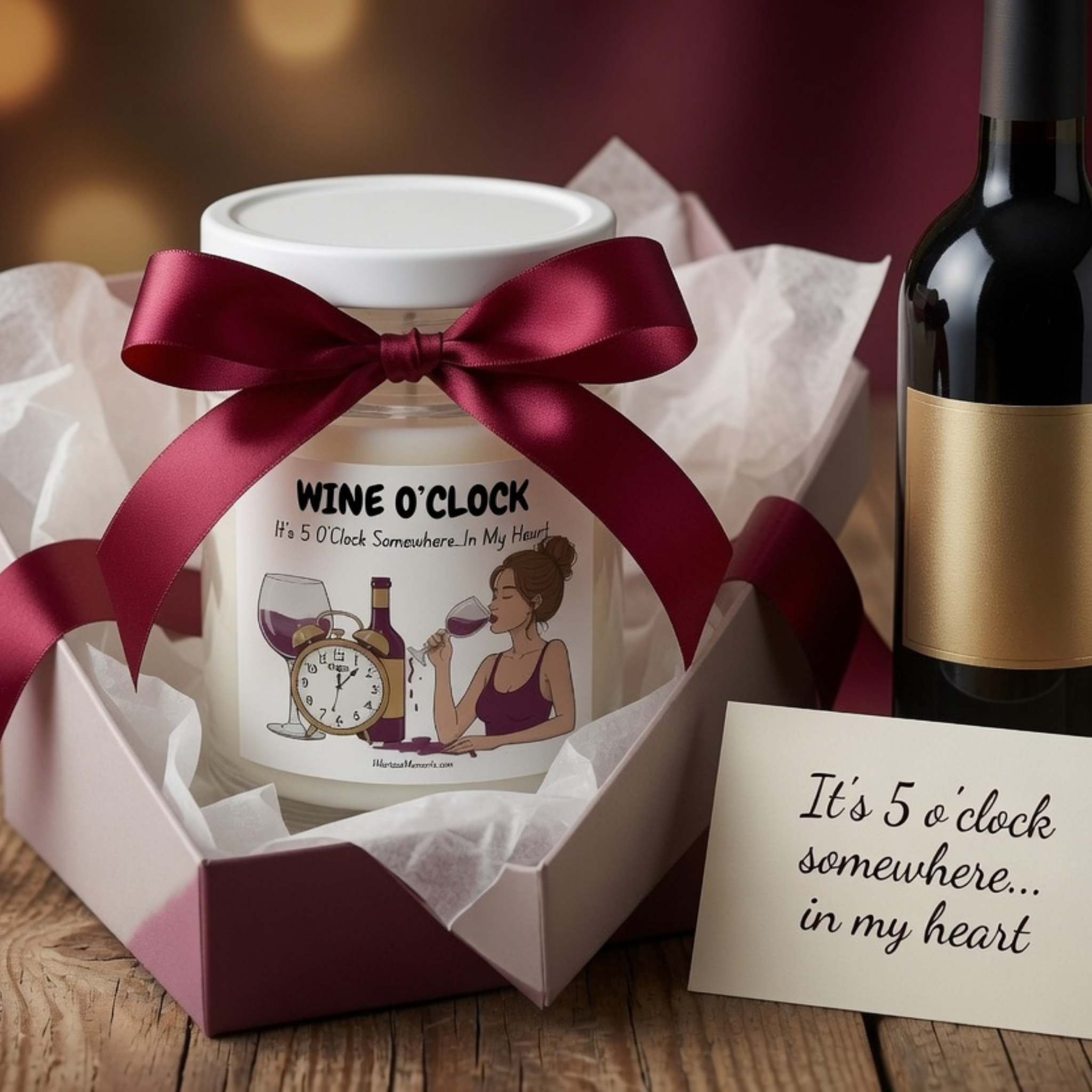 Wine O'Clock Candle - 9oz