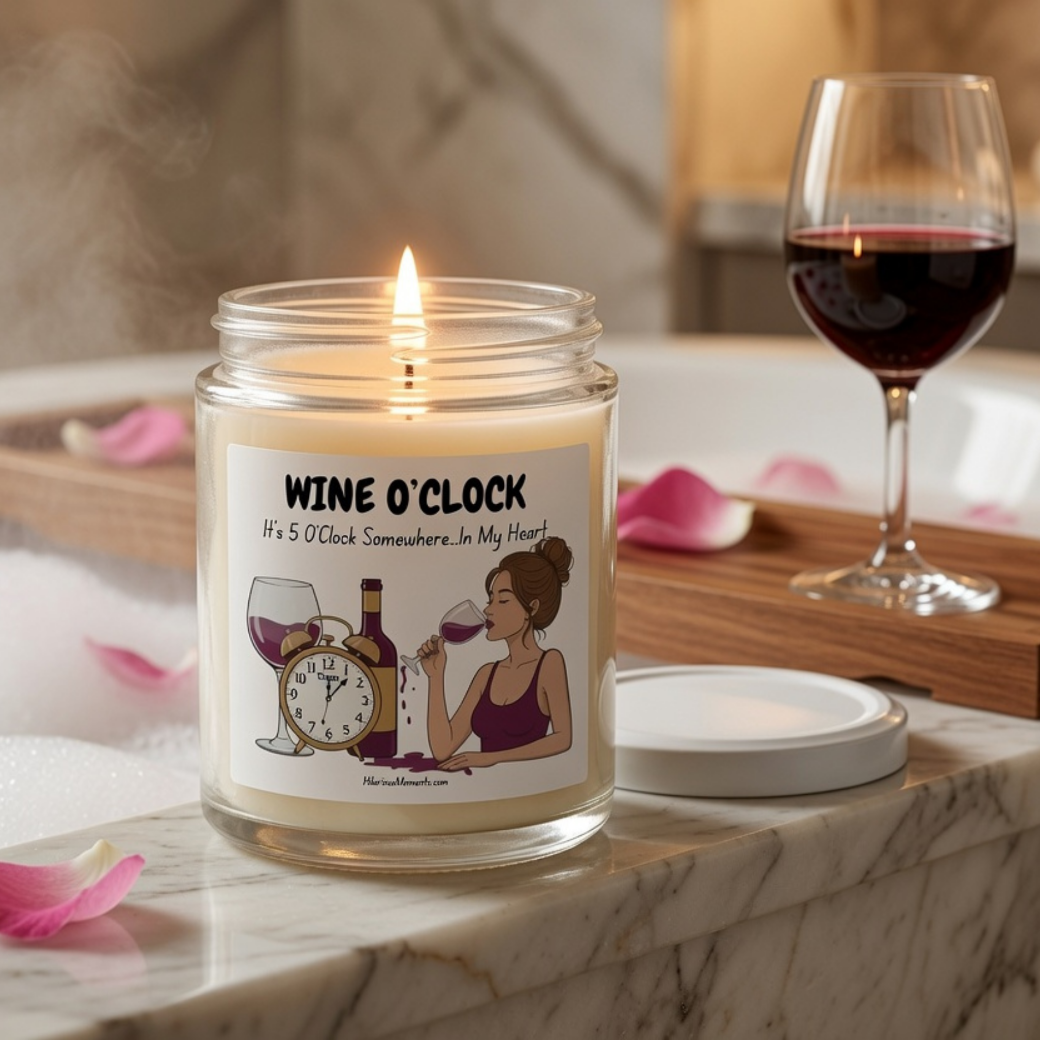 Wine O'Clock Candle - 9oz