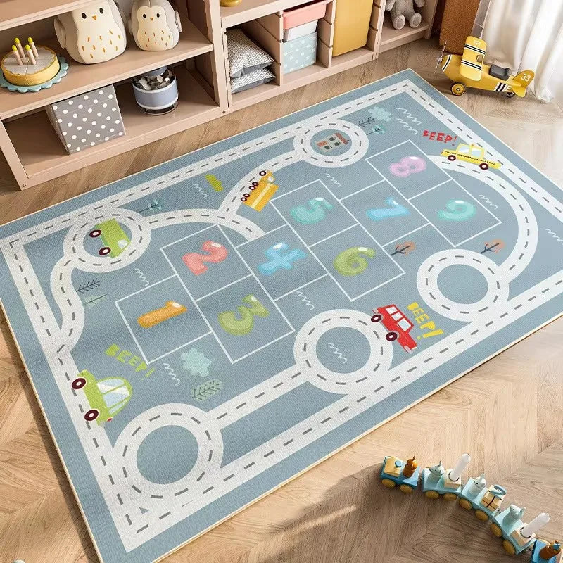Cartoon Car Traffic Kids Play Mat